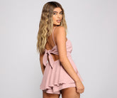 The Sweet Life Open Back Skater Romper